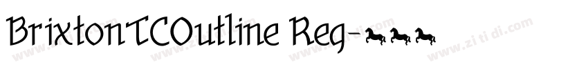 BrixtonTCOutline Reg字体转换